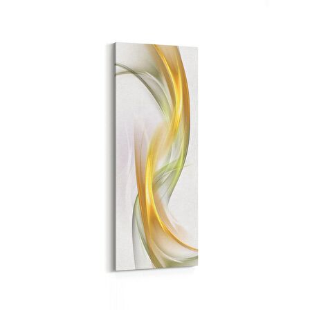 Olla 10067DI Abstract Görsel Dikey İnce Kanvas Tablo (Ölçü: 40X120)