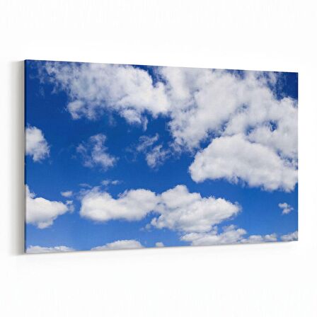 Olla 15639Y Gökyüzü Bulut Görseli  Yatay Kanvas Tablo (Ölçü: 150X100)