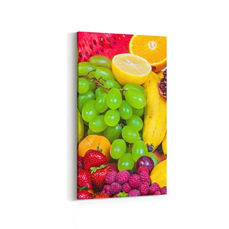Olla 15123DD Gıda Görseli Dikey Dar Kanvas Tablo (Ölçü: 40X80)