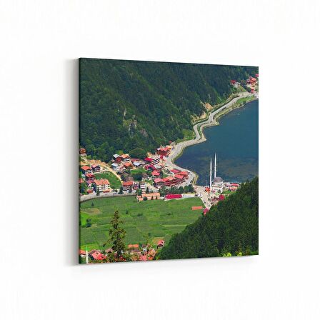 Olla 18192K Yapı Görseli Kare Kanvas Tablo (Ölçü: 25X25)