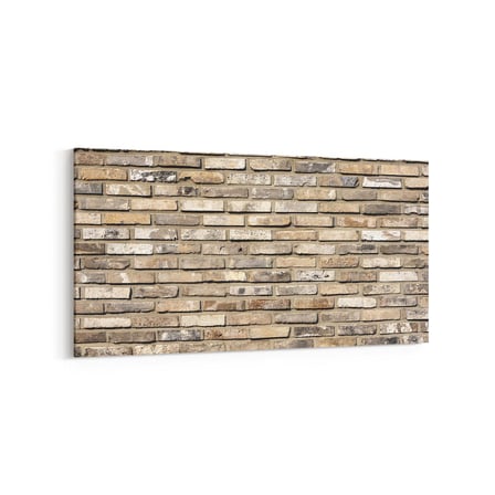 Olla 17423YD Taş / Tuğla Görseli Yatay Dar Kanvas Tablo (Ölçü: 60X30)