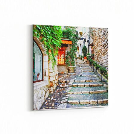 Olla 18454K Yapı Görseli Kare Kanvas Tablo (Ölçü: 25X25)