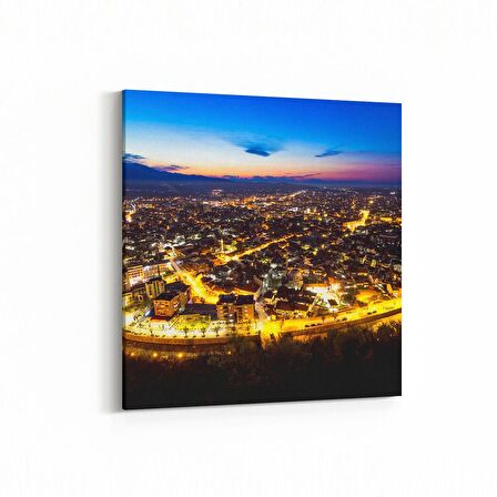 Olla 18021K4 Yapı Görseli Kare 4'lü Kanvas Tablo (Ölçü: 145X145)