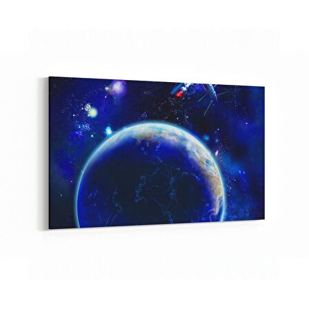 Olla 17647Y Uzay Görseli Yatay Kanvas Tablo (Ölçü: 45X30)