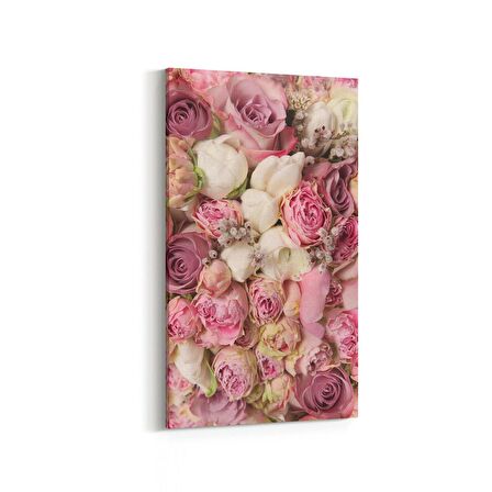 Olla 11558DD Çiçek Görseli Dikey Dar Kanvas Tablo (Ölçü: 30X60)