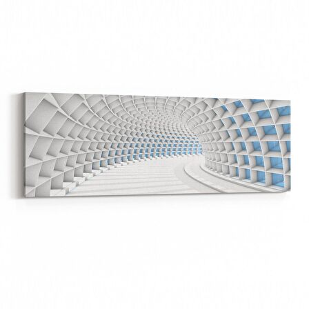 Olla 10443YI Abstract Tünel Görsel Yatay İnce Kanvas Tablo (Ölçü: 90X30)