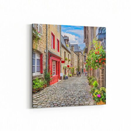 Olla 18561K Yapı Görseli Kare Kanvas Tablo (Ölçü: 25X25)