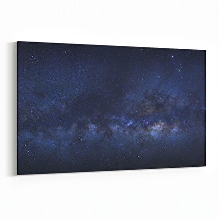Olla 14821Y Gece Gökyüzü Görseli Yatay Kanvas Tablo (Ölçü: 120X80)