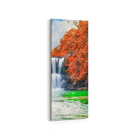 Olla 14348DI Doğa / Manzara Görseli Dikey İnce Kanvas Tablo (Ölçü: 40X120)