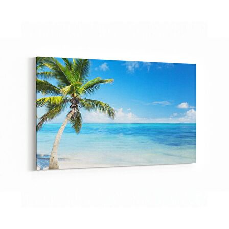 Olla 16629Y Kumsal / Sahil Görseli Yatay Kanvas Tablo (Ölçü: 45X30)