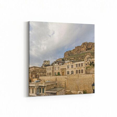 Olla 18698K Yapı Görseli Kare Kanvas Tablo (Ölçü: 25X25)