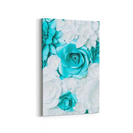 Olla 11585D Çiçek Görseli Dikey Kanvas Tablo (Ölçü: 60X90)