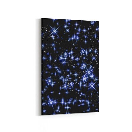 Olla 14795D Gece Gökyüzü Görseli Dikey Kanvas Tablo (Ölçü: 80X120)