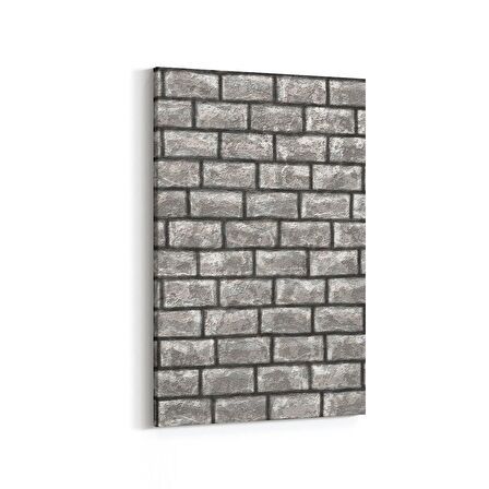 Olla 17517D Taş / Tuğla Görseli Dikey Kanvas Tablo (Ölçü: 20X30)