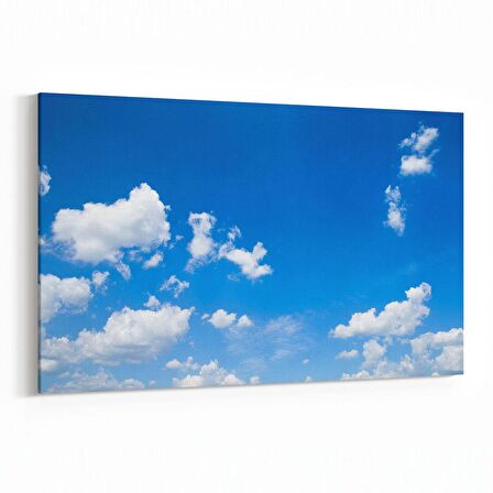 Olla 15521Y Gökyüzü Bulut Görseli  Yatay Kanvas Tablo (Ölçü: 30X20)