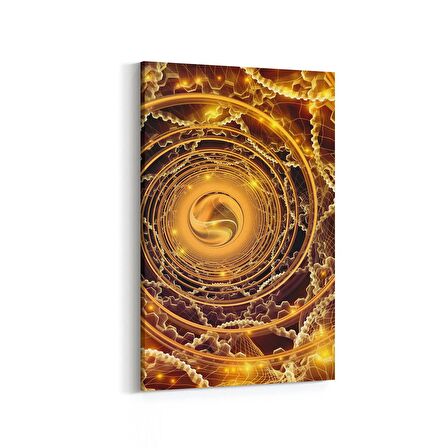 Olla 10340D Abstract Görsel Dikey Kanvas Tablo (Ölçü: 80X120)