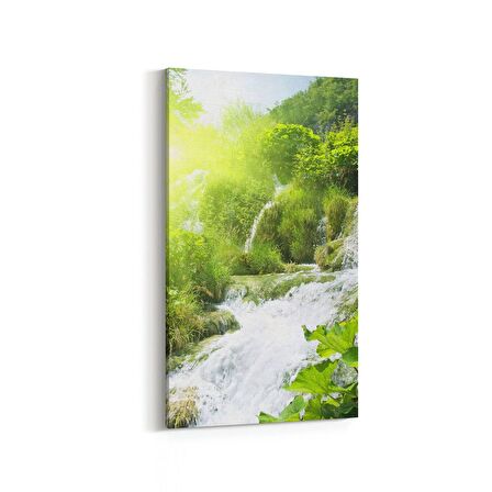 Olla 13655DD Doğa / Manzara Görseli Dikey Dar Kanvas Tablo (Ölçü: 30X60)