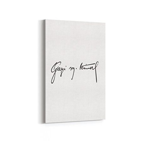 Olla 12404D Mustafa Kemal Atatürk Dikey Kanvas Tablo (Ölçü: 30X45)