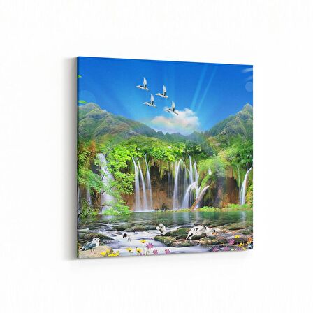 Olla 13226K Doğa / Manzara Görseli Kare Kanvas Tablo (Ölçü: 25X25)