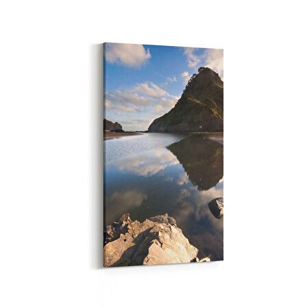 Olla 14243DD Doğa / Manzara Görseli Dikey Dar Kanvas Tablo (Ölçü: 40X80)