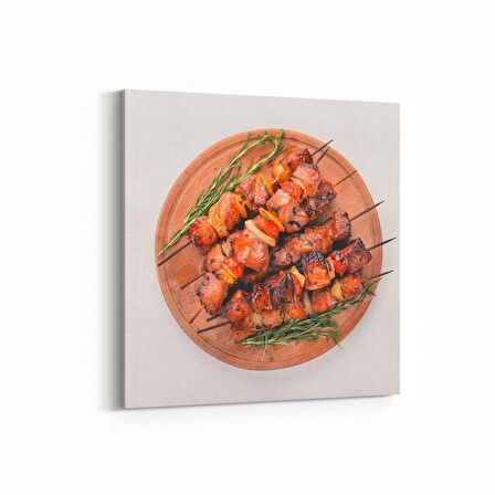 Olla 15315K Gıda Görseli Kare Kanvas Tablo (Ölçü: 100X100)