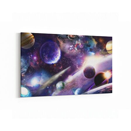 Olla 17687Y Uzay Görseli Yatay Kanvas Tablo (Ölçü: 90X60)