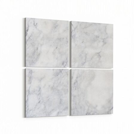 Olla 16716K4 Mermer Desen Görsel Kare 4'lü Kanvas Tablo (Ölçü: 125X125)