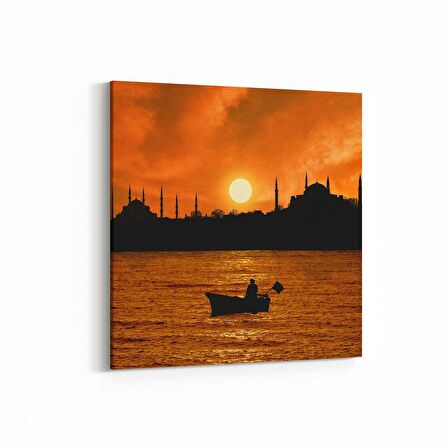 Olla 18584K Yapı Görseli Kare Kanvas Tablo (Ölçü: 25X25)