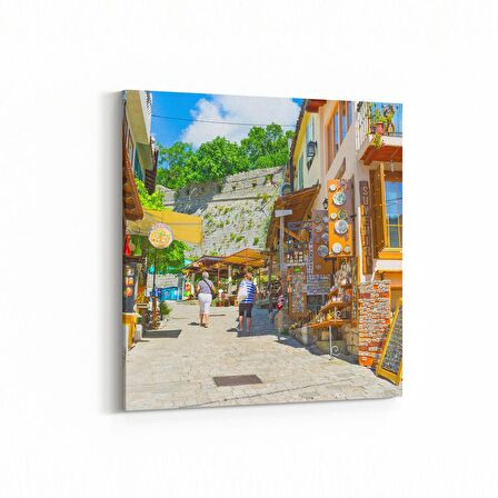 Olla 18364K Yapı Görseli Kare Kanvas Tablo (Ölçü: 25X25)