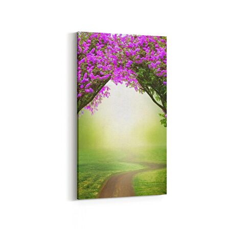 Olla 14238DD Doğa / Manzara Görseli Dikey Dar Kanvas Tablo (Ölçü: 40X80)