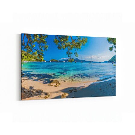 Olla 16356Y Kumsal / Sahil Görseli Yatay Kanvas Tablo (Ölçü: 150X100)