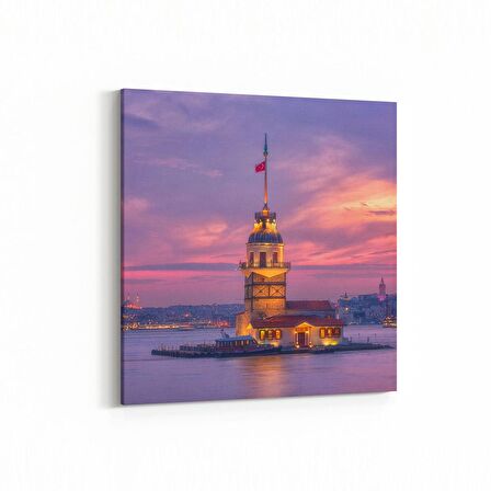 Olla 18123K Yapı Görseli Kare Kanvas Tablo (Ölçü: 25X25)