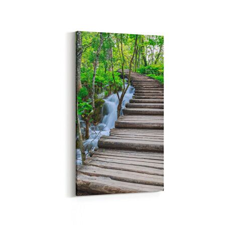 Olla 13841DD Doğa / Manzara Görseli Dikey Dar Kanvas Tablo (Ölçü: 40X80)