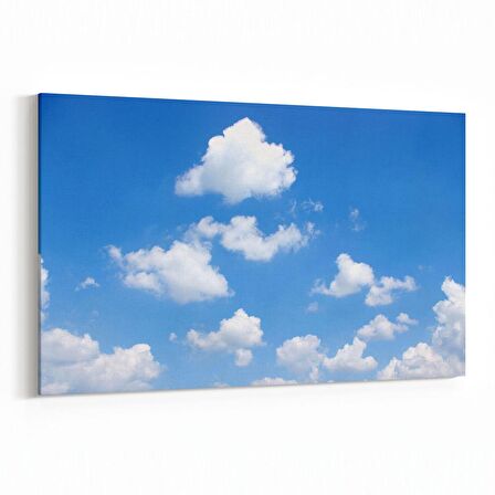 Olla 15740Y Gökyüzü Bulut Görseli  Yatay Kanvas Tablo (Ölçü: 70X50)