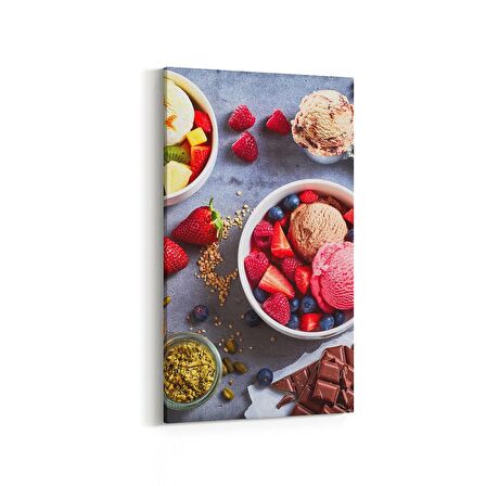 Olla 14978DD Gıda Görseli Dikey Dar Kanvas Tablo (Ölçü: 40X80)