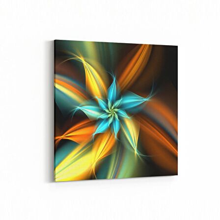 Olla 10337K Abstract Görsel Kare Kanvas Tablo (Ölçü: 25X25)