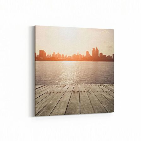Olla 17988K Yapı Görseli Kare Kanvas Tablo (Ölçü: 25X25)