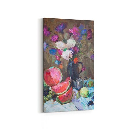 Olla 17768DD Yağlı Boya Görseli Dikey Dar Kanvas Tablo (Ölçü: 40X80)