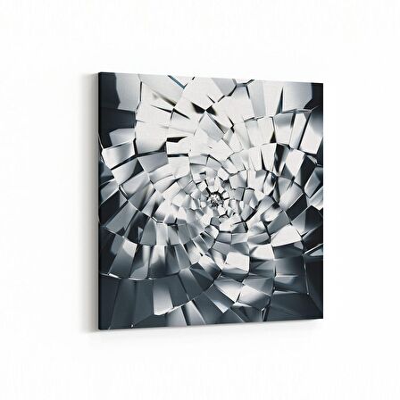 Olla 10093K Abstract Görsel Kare Kanvas Tablo (Ölçü: 25X25)