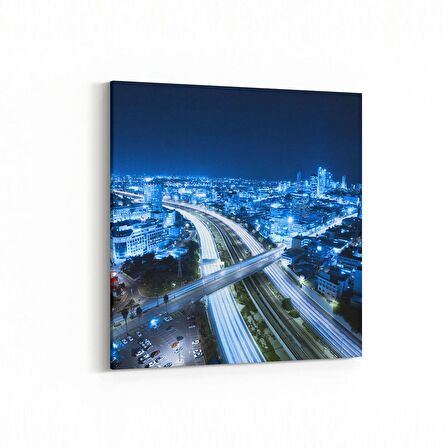 Olla 17873K Yapı Görseli Kare Kanvas Tablo (Ölçü: 100X100)