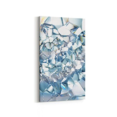 Olla 10083DD Abstract Görsel Dikey Dar Kanvas Tablo (Ölçü: 60X120)