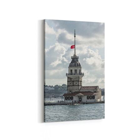Olla 18665D Yapı Görseli Dikey Kanvas Tablo (Ölçü: 60X90)