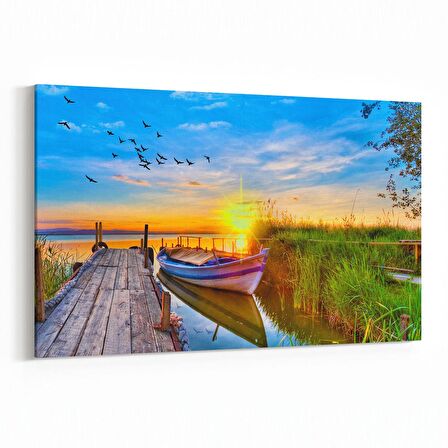 Olla 16105Y Günbatımı Görseli Yatay Kanvas Tablo (Ölçü: 30X20)