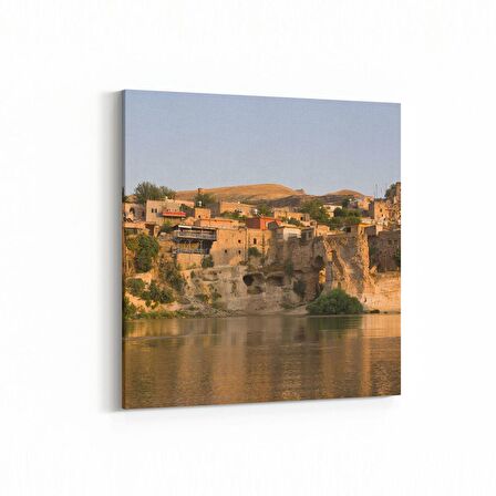 Olla 19005K Yapı Görseli Kare Kanvas Tablo (Ölçü: 25X25)