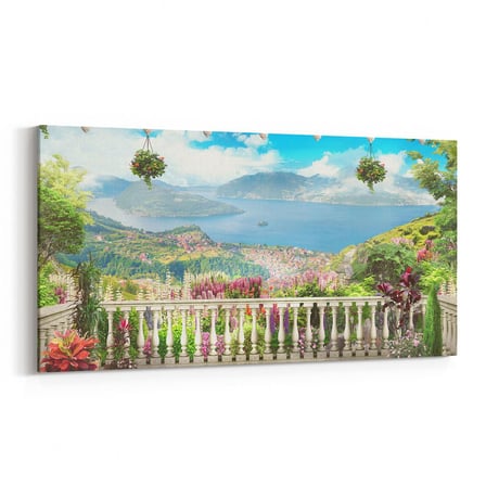 Olla 14364YD Doğa / Manzara Görseli Yatay Dar Kanvas Tablo (Ölçü: 60X30)