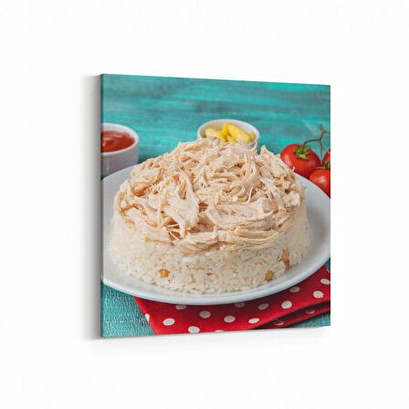 Olla 15099K Gıda Görseli Kare Kanvas Tablo (Ölçü: 25X25)