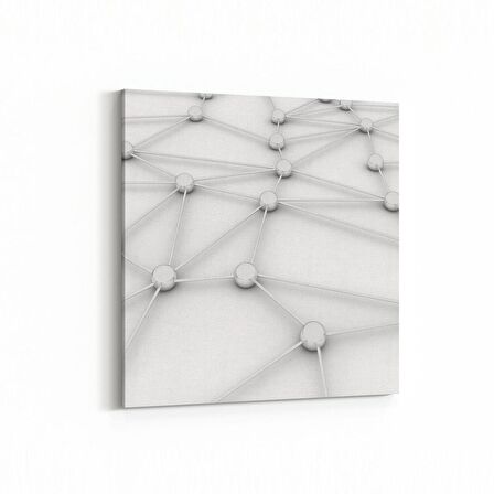 Olla 10388K Abstract Görsel Kare Kanvas Tablo (Ölçü: 30X30)