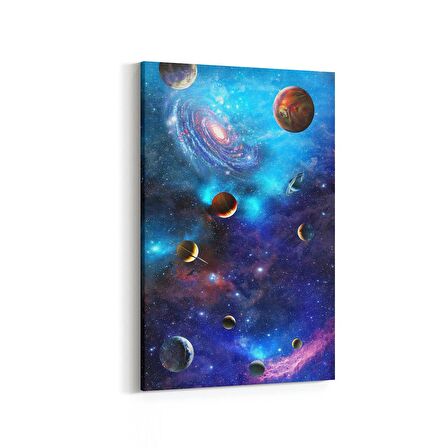 Olla 17631D Uzay Görseli Dikey Kanvas Tablo (Ölçü: 60X90)
