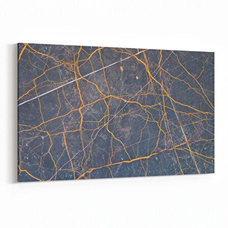 Olla 16695Y Mermer Desen Görsel Yatay Kanvas Tablo (Ölçü: 45X30)