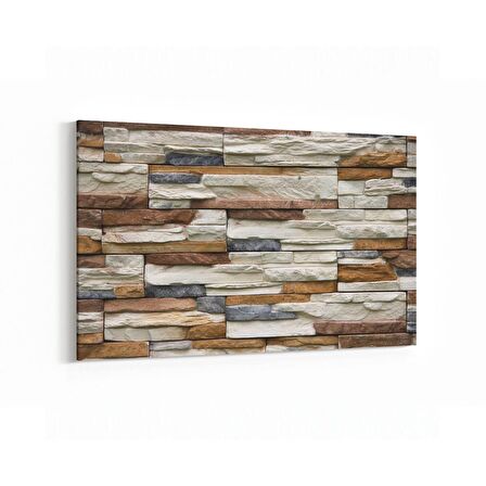 Olla 17498Y Taş / Tuğla Görseli Yatay Kanvas Tablo (Ölçü: 45X30)